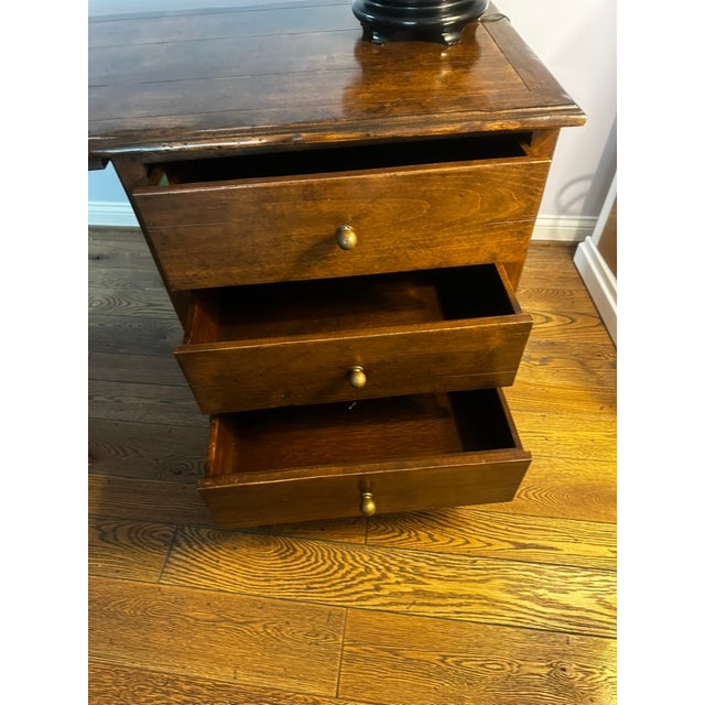 Brown The Sterling Collection Solid Walnut Partner Desk — Rustic European, 96" For Sale - Image 8 of 8