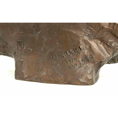 1930s Bust of Man, 1938, Bronze For Sale - Image 5 of 6