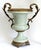 Art Deco Large Urn Vase Celadon Green & Brass Ormolu For Sale - Image 3 of 12