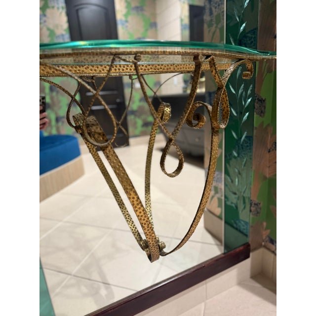 Crystal Arte Venetian Style Mirror With Console From Crystal Art For Sale - Image 4 of 8