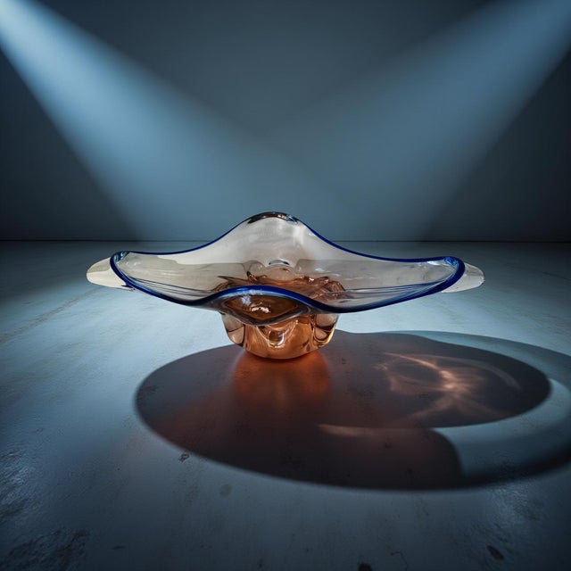 Vintage Art Glass Bowl Designed by Josef Hospodka For Sale - Image 16 of 17