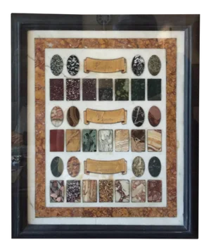 19th Century Italian Pietra Dura Sample Panel
