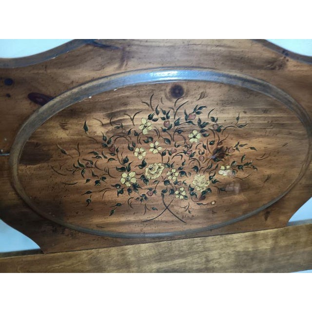 Full Queen Headboard Wood Dark Tone Colonial Style For Sale In Naples, FL - Image 6 of 6
