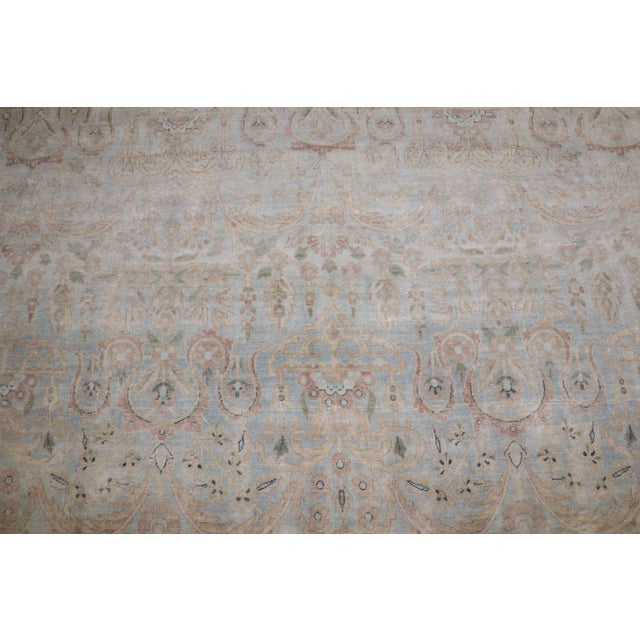 Light Color Persian Antique Kerman rug no. j5228 For Sale - Image 10 of 13