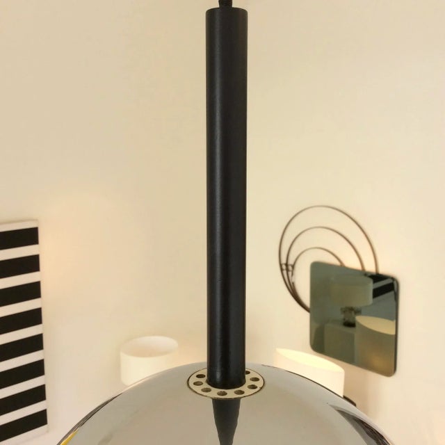 Italian Glass & Metal 1230 Pendant Lamp from Stilnovo, 1960s For Sale - Image 10 of 15