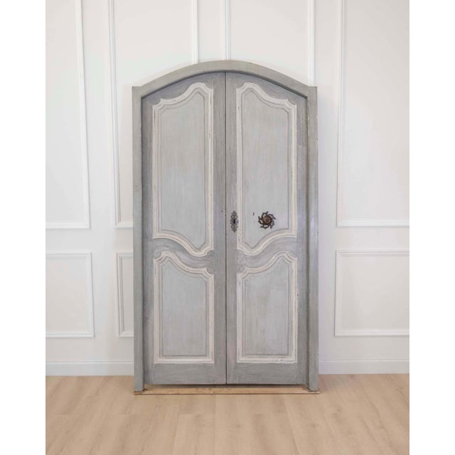 18th Century Painted Double-Sided Communication Door For Sale - Image 12 of 12