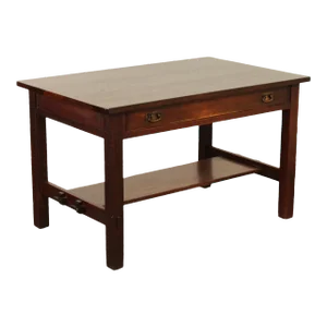 Antique L. & J.G. Stickley Mission Oak Library Table