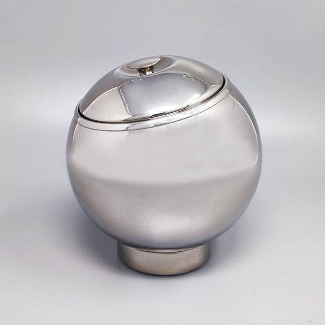 Mid-Century Modern Ice Bucket in Stainless Steel by Aldo Tura for Macabo, 1960s For Sale - Image 3 of 9
