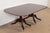 1980s Baker Furniture Georgian Banded Mahogany Double Pedestal Extension Dining Table, Newly Refinished For Sale - Image 9 of 15