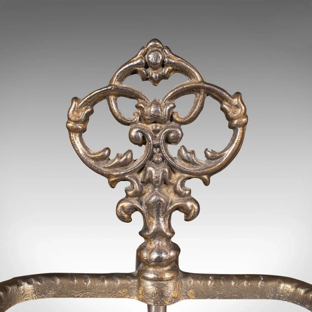 Metal 1900s Victorian Antique Art Nouveau Stick Stand, French, Hallway, Umbrella Rack For Sale - Image 7 of 11