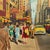 Dave Milton Vintage 1959 Mid Century Modern Edward Hopper Style " 42nd Street and Fifth Avenue, New York City " Framed Original Realist Oil Painting For Sale - Image 15 of 18