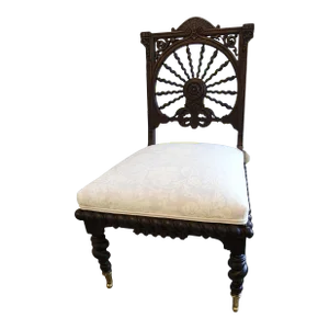 19th Century Barley Twist Slipper Chair