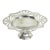 Vintage Art Deco Silverplate Pedestal Dish, Small Footed Pierced Tray For Sale