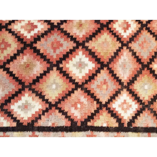 Vintage American Southwestern Kilim Rug, Handwoven Wool, Geometric Pattern, 3x5 For Sale - Image 9 of 13