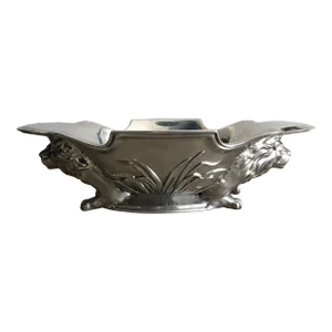 Arthur Court Cast Aluminum Lion Centerpiece