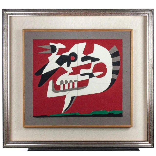 Recall is and original artwork realized in 1997 by the italian Contemporary artist Leo Guida (1992 - 2017). Color cloth on...