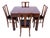 Art Deco Rectangular Table and Chairs, 1930s, Set of 5 For Sale