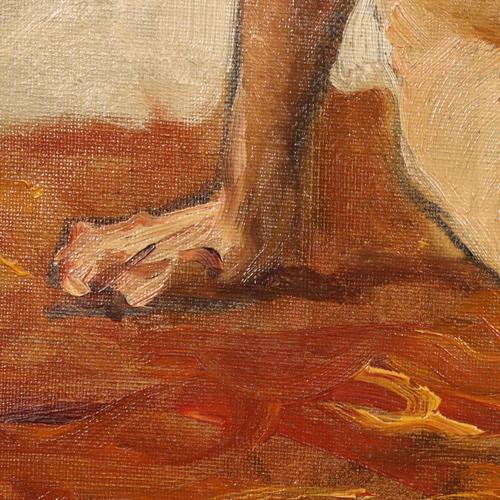 Lorenzo Delleani, Untitled, Oil on Canvas For Sale - Image 6 of 13