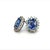Metal Natural Sapphire Diamond Earrings 14k Gold 3.2 TCW Certified For Sale - Image 7 of 12