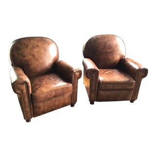 Bradington-Young Leather Reclining Chairs- a Pair For Sale