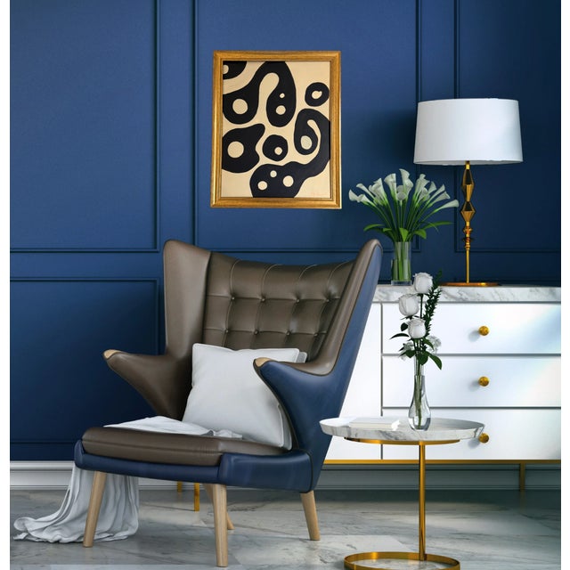 Black Large Contemporary Abstract Mixed-Media Painting, Bryan Boomershine For Sale - Image 8 of 10