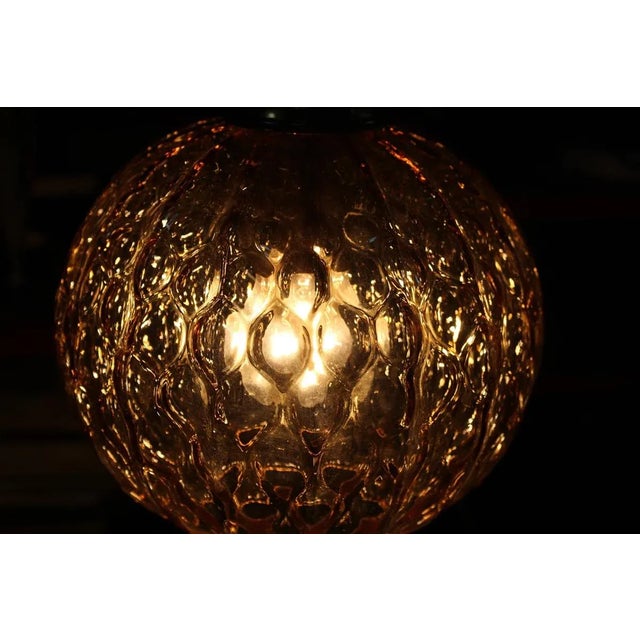 Italian Murano Brass Chandelier from Venini, 1950s For Sale - Image 8 of 16