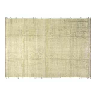 Moroccan Hand Knotted Wool Rug, 9'9"x14'2" For Sale