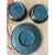 Vintage Floral Cloisonné Set - 5" Plate & Two 3" Lidded Trinket Bowls For Sale - Image 4 of 4