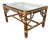 Mid 20th Century McGuire Furniture Faux Bamboo Rattan Coffee Table For Sale