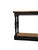 Antique Console Table in Black Lacquered Fir Wood with Turned Legs, 1890s For Sale - Image 3 of 6
