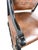 Wood Ferguson Copeland European Country Carved Wood & Leather Crest Armchair For Sale - Image 7 of 17