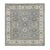 2010s Gray and Ivory, Karajeh Design With Geometric Medallion, Natural Wool, Square Oriental Rug For Sale - Image 12 of 12