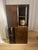 Pair of large constructivist vintage side tables, in the style of Gerrit Rietveld. Wear consistent with age. Dims: 28"w x...
