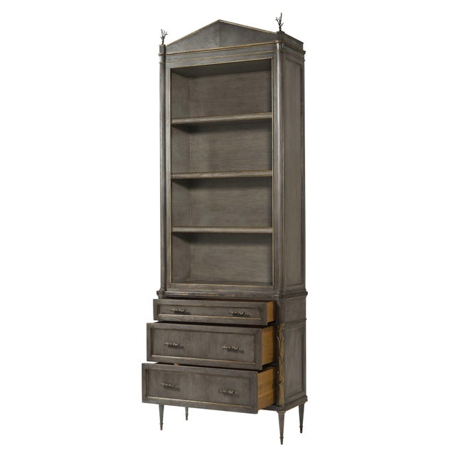 American Oak Secretary Cabinet For Sale - Image 3 of 6