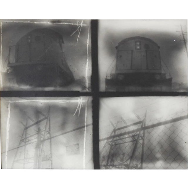 Vintage Abstract Trainyard Photograph For Sale