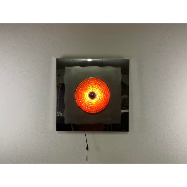 Steel and Murano Glass Light Panel by Angelo Brotto for Esperia, 1970s For Sale - Image 9 of 9