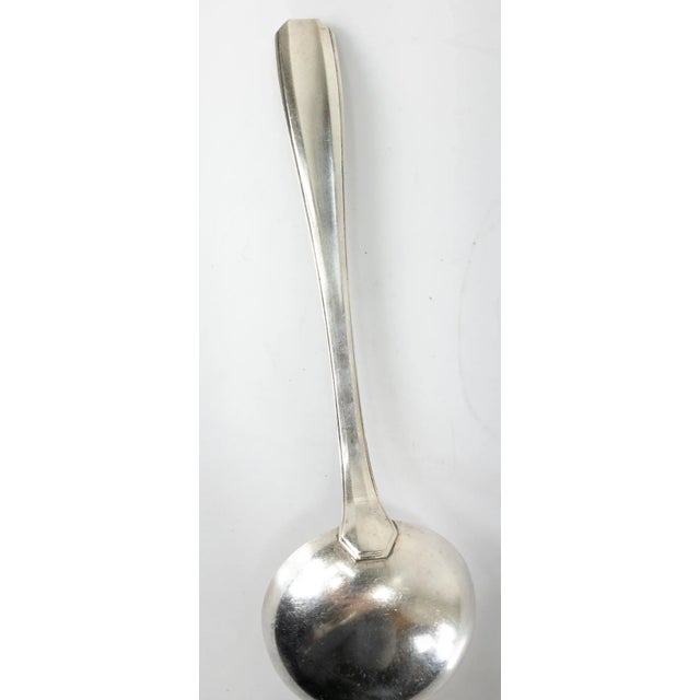 Early 20th Century French Christofle Alfenide Silverplate Soup or Punch Serving Ladle For Sale - Image 9 of 11