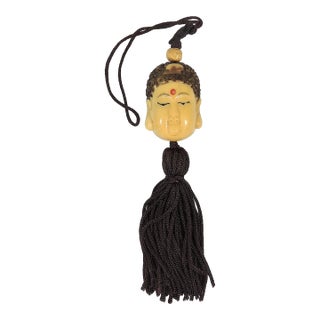 1980's Netsuke Style Buddha Representation Fob / Decoration For Sale