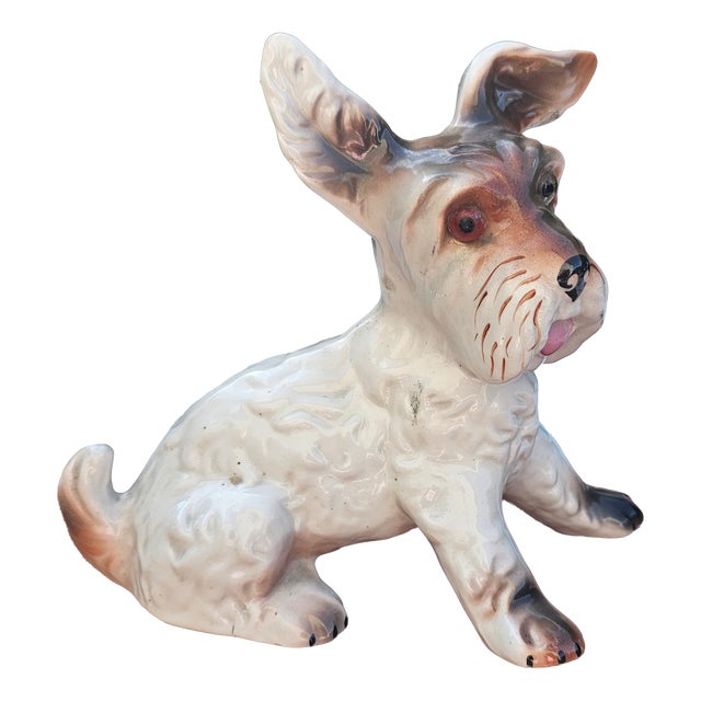 Porcelain Terrier Dog Figurine from Steatyt Katowice, 1960s. For Sale