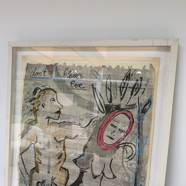 White Karen Finley “Don’t Blame Eve” Signed Lithograph For Sale - Image 8 of 11