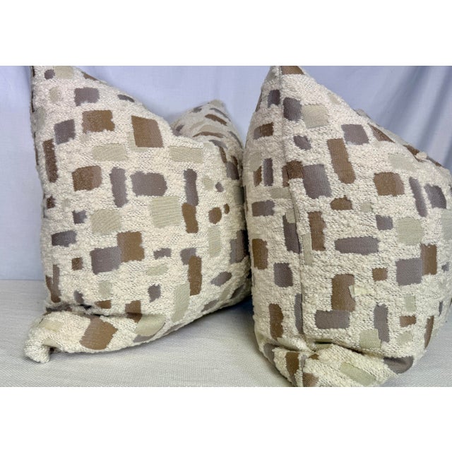 Transitional Rogers & Goffigon "Mica" in Resin 22" Pillows-a Pair For Sale - Image 3 of 3