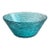 Vintage 1960s Anchor Hocking Aquamarine Lido Soreno Glass Serving Bowl For Sale
