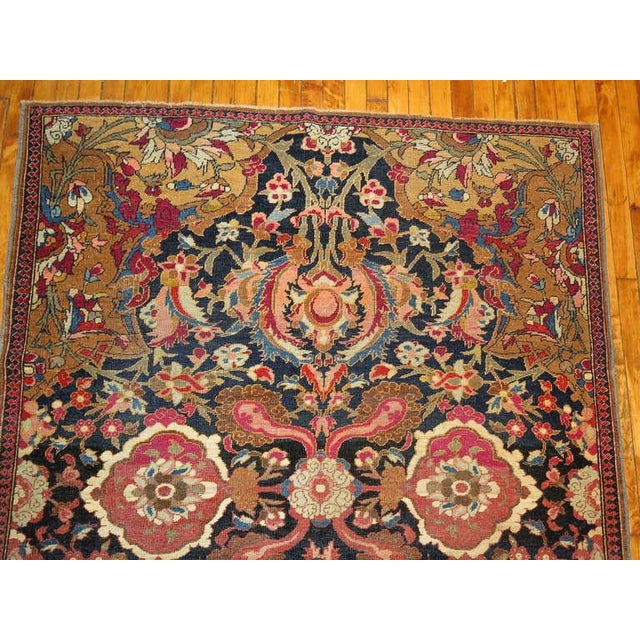 Antique Persian Isfahan Rug - 4'9" x 6'9" For Sale - Image 9 of 12