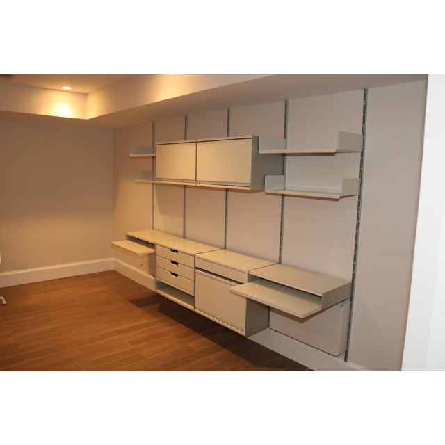 Scandinavian Modern White Vitsoe 606 Universal Shelving System Chairish