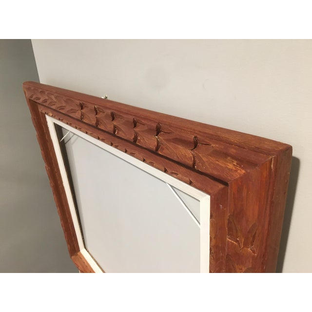 Mexican Hand Carved Wood Art Frame, Restored Chairish