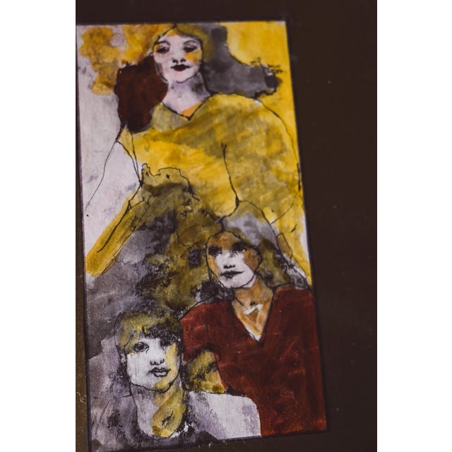 Hado Lyria's most important work. with a colored frame, gold paper, and certificate. The work is titled "Climbing a Tower...