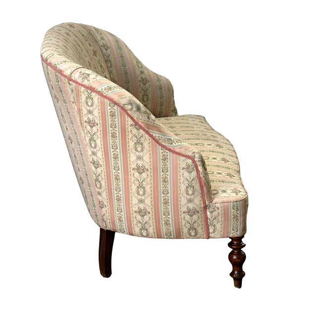 Beige Louis Philippe Style 2-Seater Sofa, 1890s For Sale - Image 8 of 11
