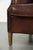 Sheepskin Wing Armchair with Warm Chestnut Color For Sale - Image 11 of 12