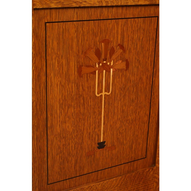 Stickley Mission Oak Harvey Ellis Inlaid Nightstand For Sale - Image 11 of 18