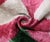 Hand-Knotted Silk Velvet Ikat Lumbar Pillow - 16x24 Pink & Grass Green For Sale - Image 4 of 7